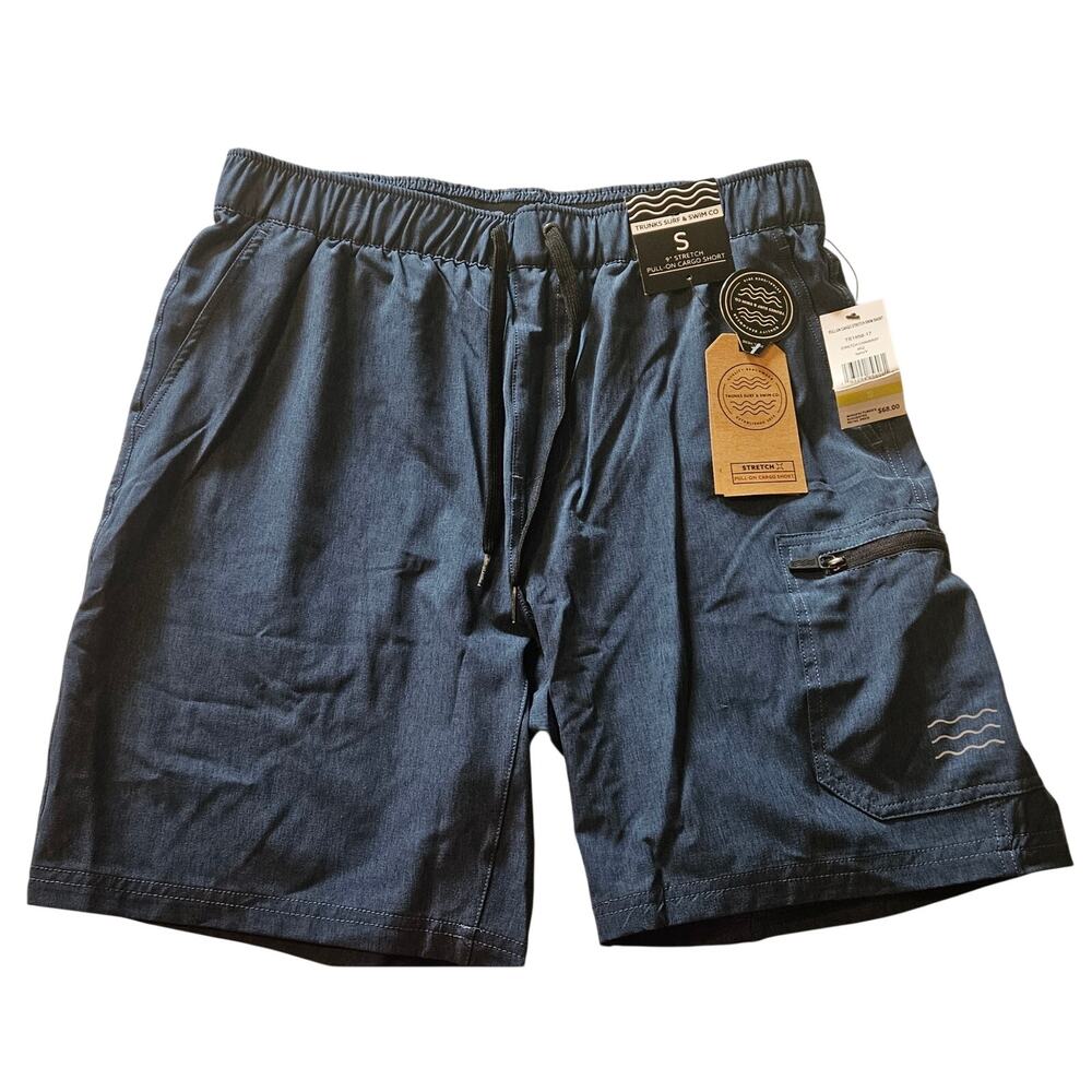 Trunks Surf and Swim 9" Stretch Pull On Cargo Shorts